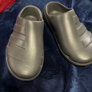 adidas Black Slip-On Clog Loafers